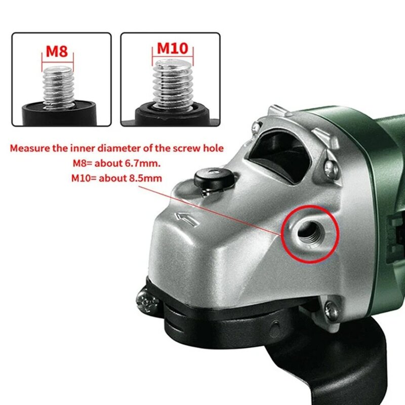 8mm 10mm Gerinda sudut gagang kawat pegangan sisi tambahan untuk mesin Gerinda sudut mencegah licin dan tahan aus