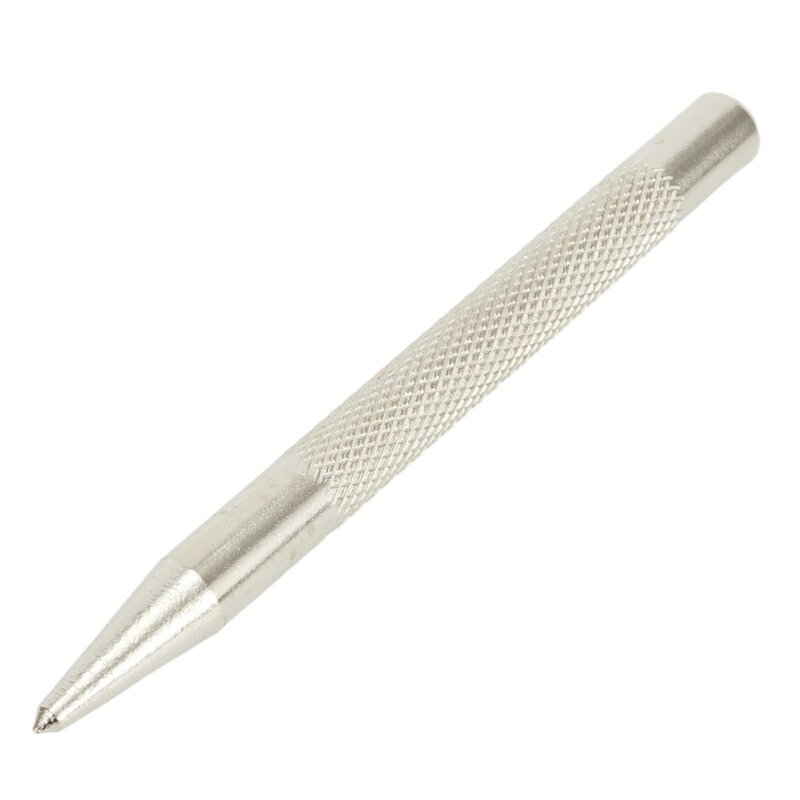 3.7 Inch Knurled Centre Punch Spot Dot Center Center Punches Carbon Steel Drilling Metal Hardened Sliver Useful