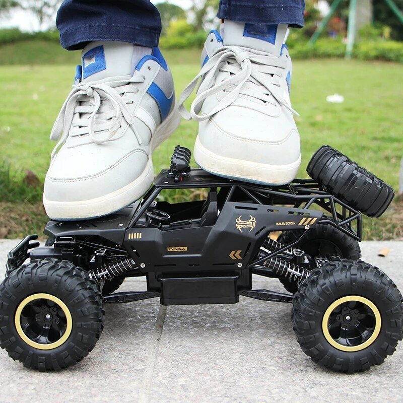RC carro com luzes LED para crianças, carros de controle remoto de rádio, buggy, caminhões off-road, brinquedos dos meninos, 4WD, 2.4G, 1:12, 1:16