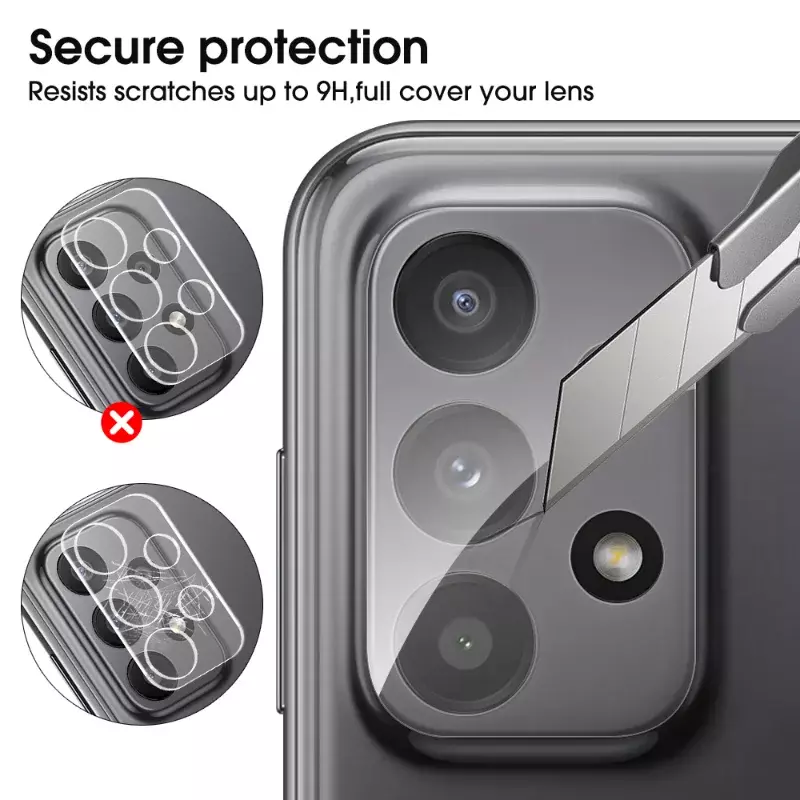 1-3Pcs Camera Protector for Samsung Galaxy A23 Full Cover Lens Tempered Glass for Samsung Galaxy A23 Screen Protective Glass