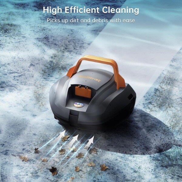 (2024 New) CoasTeering Robotic Pool Cleaner, Cordless Pool Vacuum Robot with 100 Mins Runtime, Fast Charging, Powerful Suction