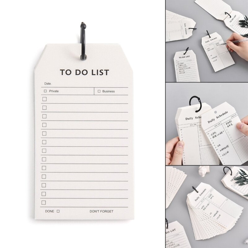 YYDS Memo Pad Planner to Do List Daily Notepad Spirals Planner วางแผนรายวัน Notepad