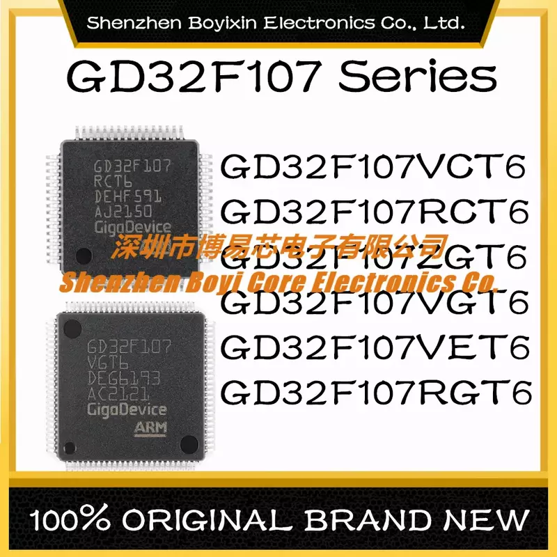 GD32F107VCT6 GD32F107RCT6 GD32F107ZGT6 GD32F107VGT6 GD32F107VET6 GD32F107RGT6 Mikrokontroler (MCU/MPU/SOC) Chip IC