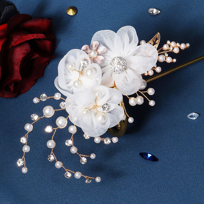 Handmade flor cabelo cocar set, noiva coroa cocar, inserido pente, ornamentos, conjuntos de jóias, clipe, feminino