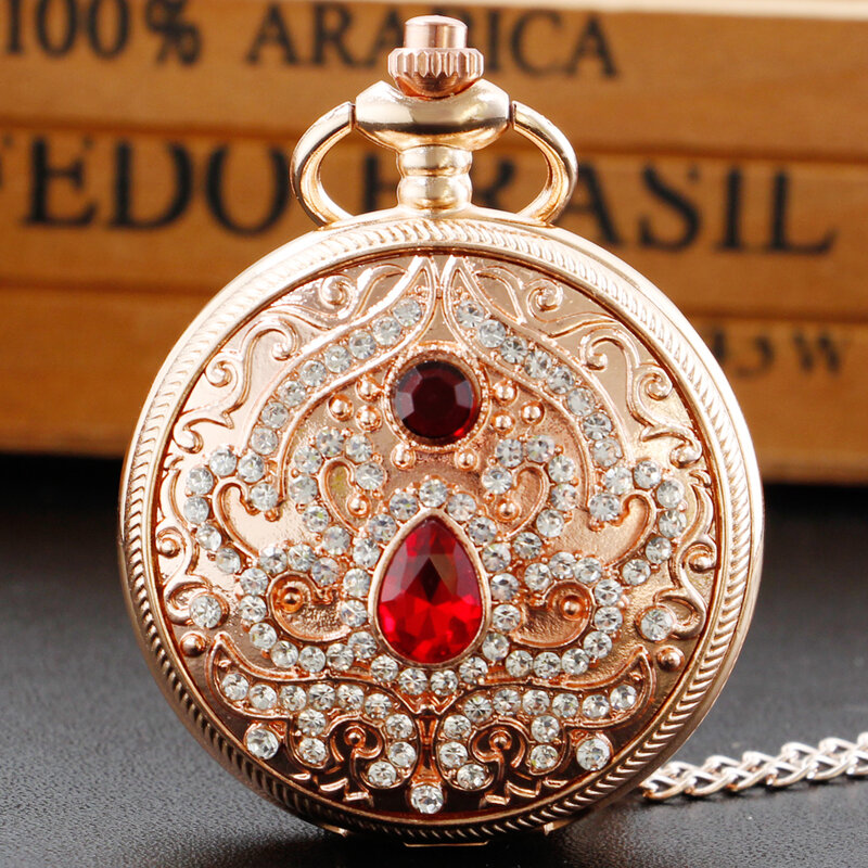 Reloj de bolsillo con cadena para mujer, pulsera con colgante Retro, elegante, estilo antiguo