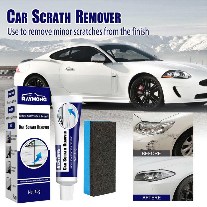 Scratch And Swirl Remover For Cars Professional Car Scratch Repair With Sponge 15g Fast Repairing Car Polisher Scratch Remover