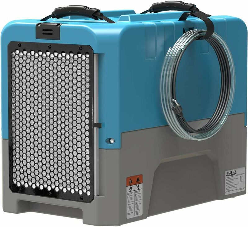 Commercial Dehumidifier with Pump, Up to 180 PPD (saturated), AHAM of 85 PPD, LGR Industrial Dehumidifier for Flood Restoration