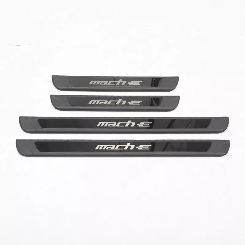 Door Pedal Sill Strip for Ford Mustang Mach-E External Threshold Bar Anti-stepping Stickers Protection Car Interior Accessories