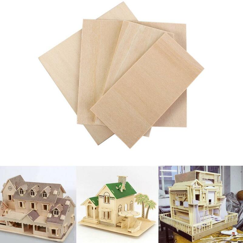 Hojas de madera contrachapada para construcción, tablero de tilo, modelo de aviación, hoja de capa, madera rectangular