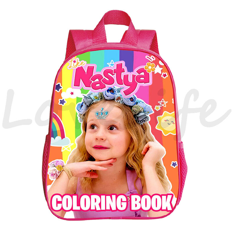 Kawaii Like Nastya Backpacks Schoolbag Kindergarten Bags Children Backpack Kids Bookbag Baby Girls Rucksack Waterproof Mochila