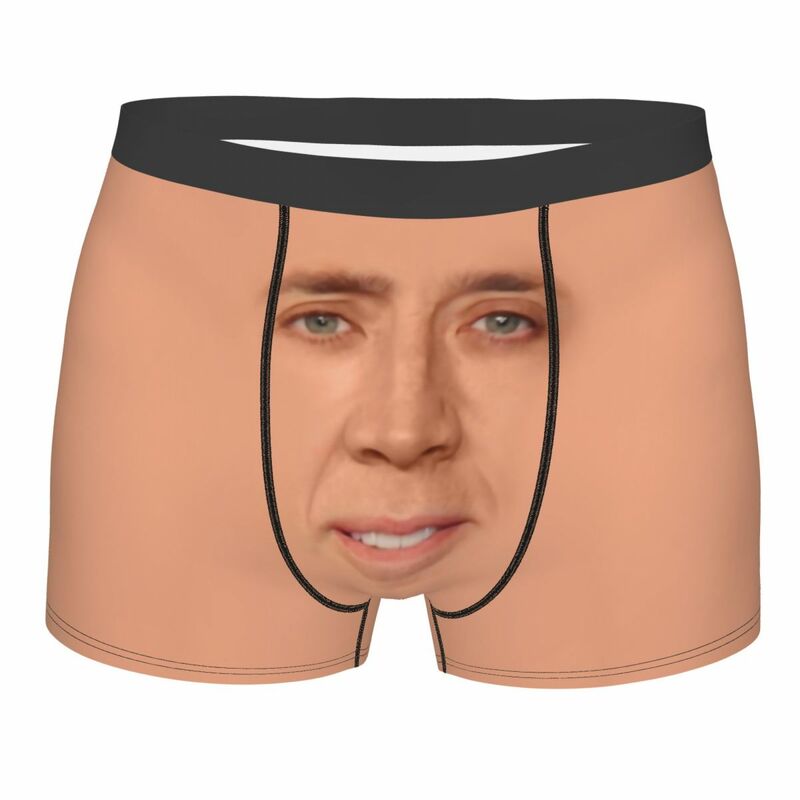Nicolas CAGE-bóxer CON estampado 3D Para hombre, ropa interior masculina, bragas, calzoncillos transpirables