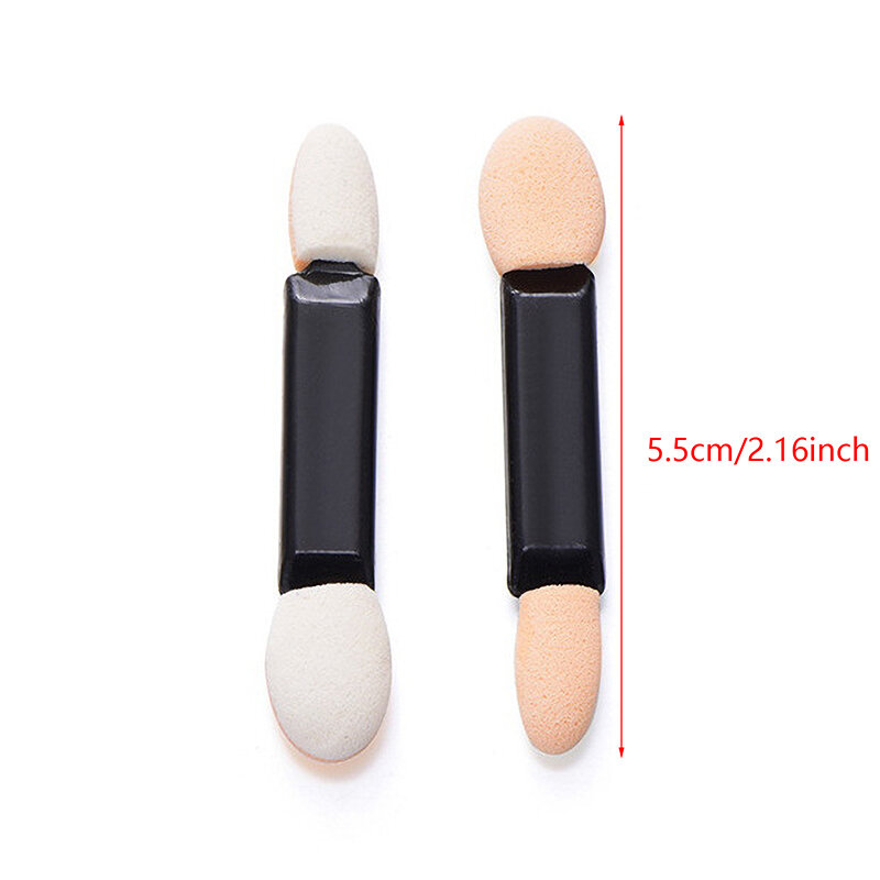 10pcs Disposable Eyeshadow Brush Dual Sided Sponge Latex Kit Makeup Eye Shadow Brushes For Cosmetic Applicator Make Up