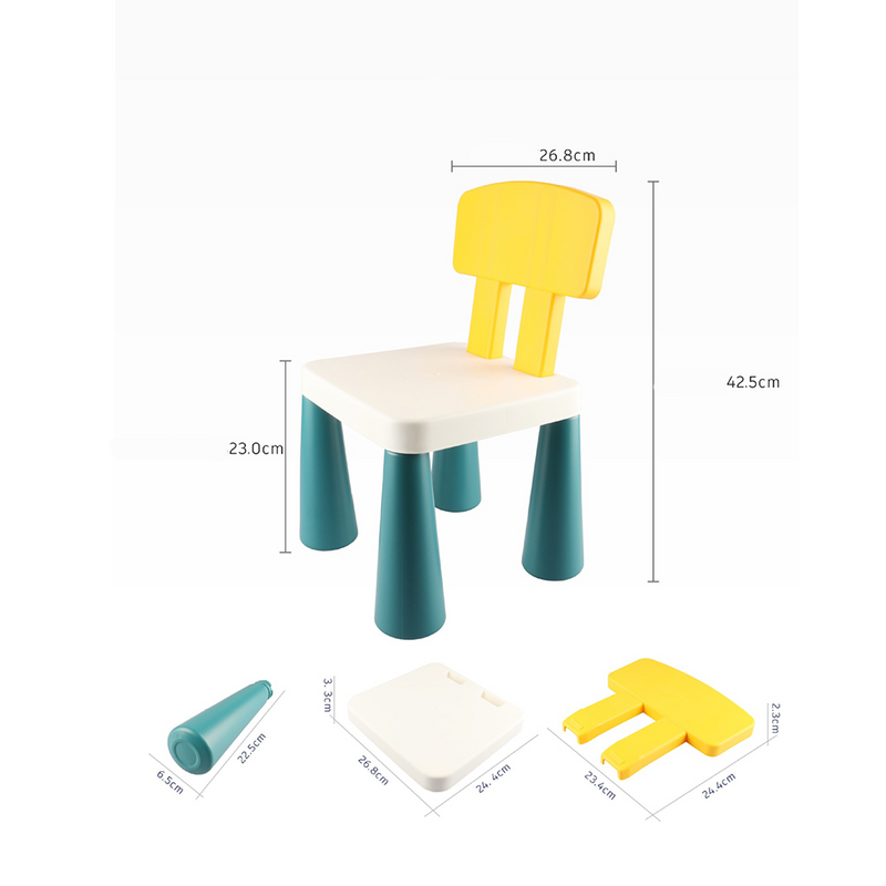 Taburete multifunción de 1 piezas para niños, silla de bloques de construcción, taburete de piezas de rompecabezas para el hogar, Color surtido