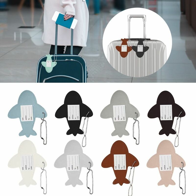 Бирка для багажа из ПВХ, новый дизайн для небольших самолетов, бирка для багажа, бирка для сумок, многофункциональная бирка с идентификатором для чемодана для женщин и мужчин