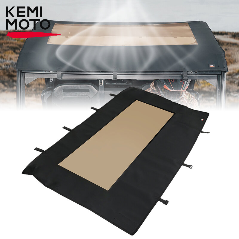 KEMIMOTO UTV Top Tint 100% tetto in tela impermeabile compatibile con Polaris Ranger CREW XP 1000/1000/570/XP 570/XP 900 2013-2024