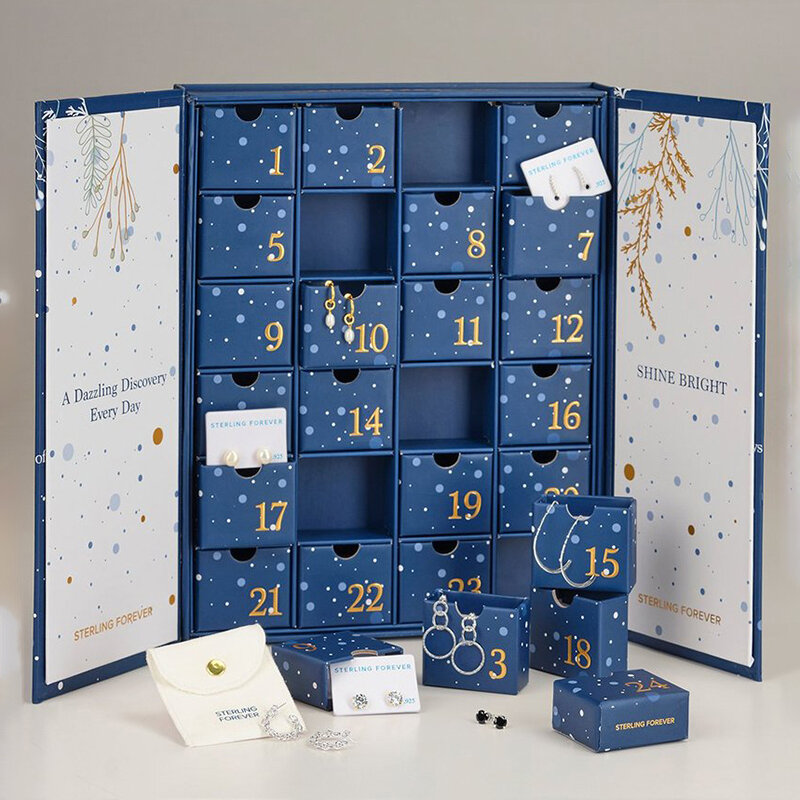 Kunden spezifisches Produkt benutzer definierte 24 Tage leere Cookie-Advents kalender box
