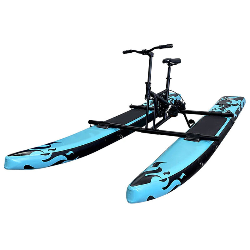 Funworldsport-Bicicletas infláveis leves do flutuador, bicicleta da água do mar, pedal do ciclo da bicicleta, barco para a venda
