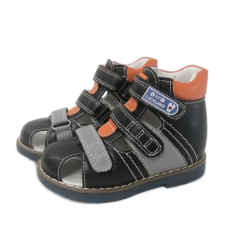 Ortolucland sandali per ragazze estate scarpe per bambini ortopediche New Fashion Toddler Kids Boy calzature in pelle con punta chiusa da 2 a 8 anni