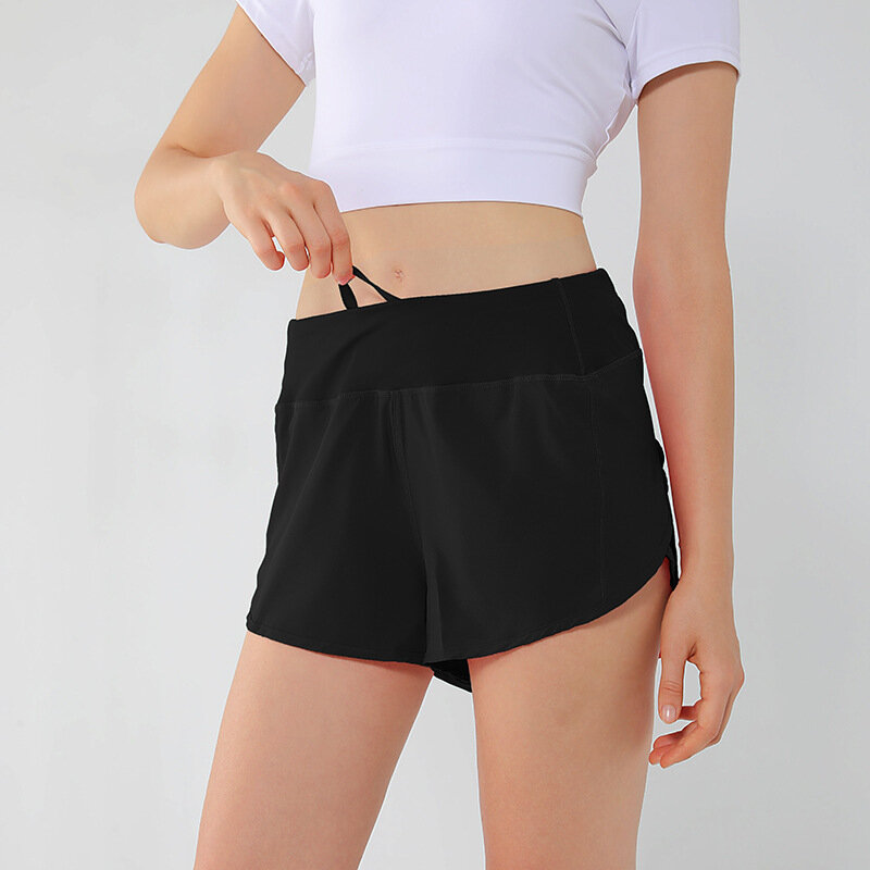 5-Farben-Shorts für Damen mit sportlichem Schwarz, Rot, Rose und Shorts