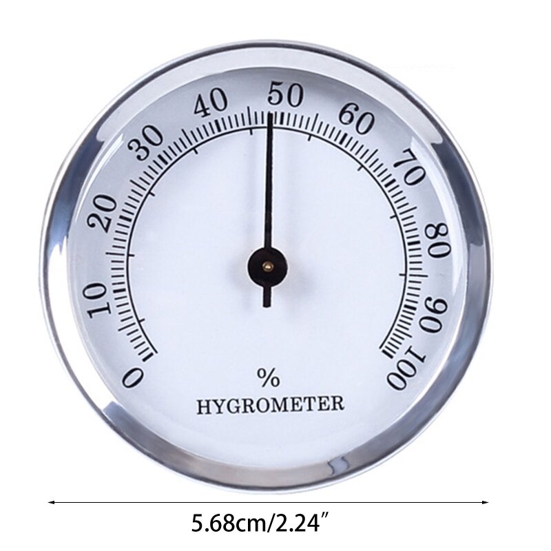 رطوبة مستديرة التناظرية الرطوبة للسيجار هوميدور ، دقيقة موثوقة السيجار للحالة الصغيرة مستديرة دقيقة السيجار Hygrom