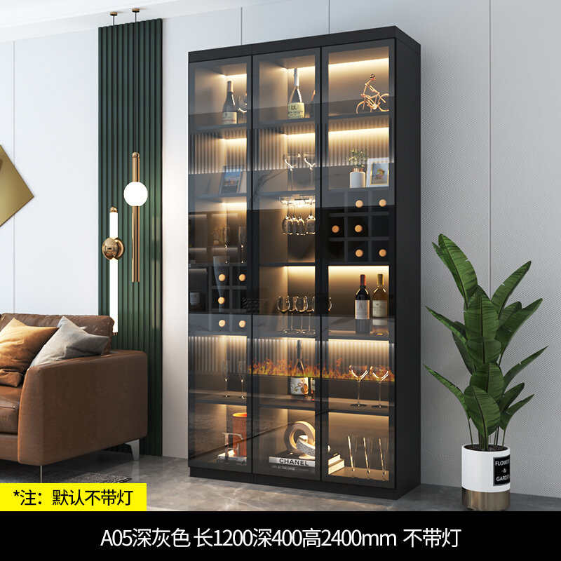 Wine Cabinet Glass Display Modern Light Luxury Home piccolo soggiorno Dining Side Storage Cabinet Meuble Vin Bar Furniture KMWC
