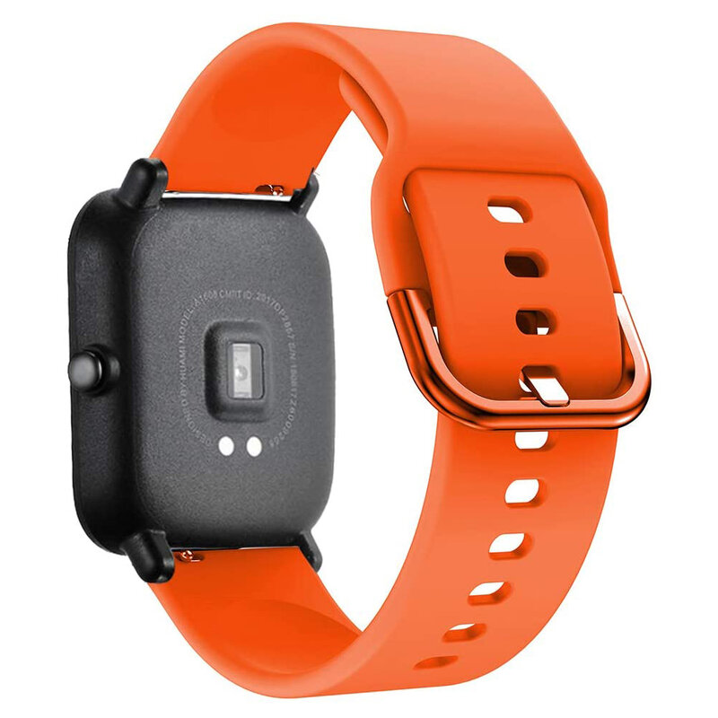 20Mm 22Mm Horlogeband Voor Amazfit Gts 2/3/4 Mini Band Gtr 2/3/4 42Mm Siliconen Polsband Armband Voor Amazfit Bip Band Accessoires