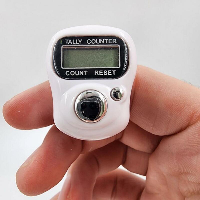 Contador de anillo de dedo LED, respuesta rápida, contador de círculo ajustable, Mini dígitos LCD Digital, marcador de puntada de anillo de mano de dedo de Golf, hogar