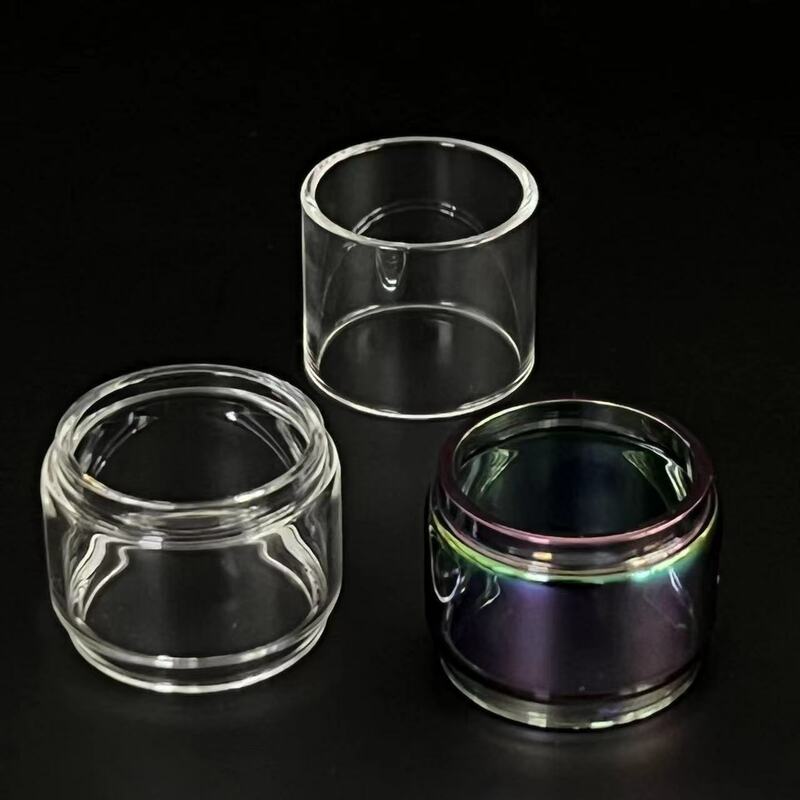 Tubo de vidrio de repuesto transparente, burbuja/grasa/recto, para arcoíris ZX/Z/Zeus X/SubOhm/Sub-Ohm/Dual/II X, decoraciones de vidrio de malla