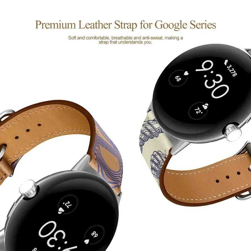 Skórzany pasek do zegarka Google pixel pasek correa smartwatch z opaską pasek bransoletka google Pixel 2 zegarek akcesoria z paskami