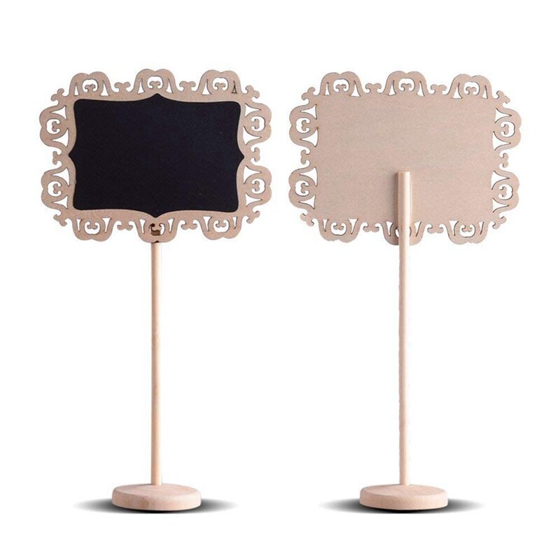 28 Stück Mini dekorative Grenze Tafel Zeichen mit Ständer Tafel für Hochzeit Tisch karten, Partys, Dekoration