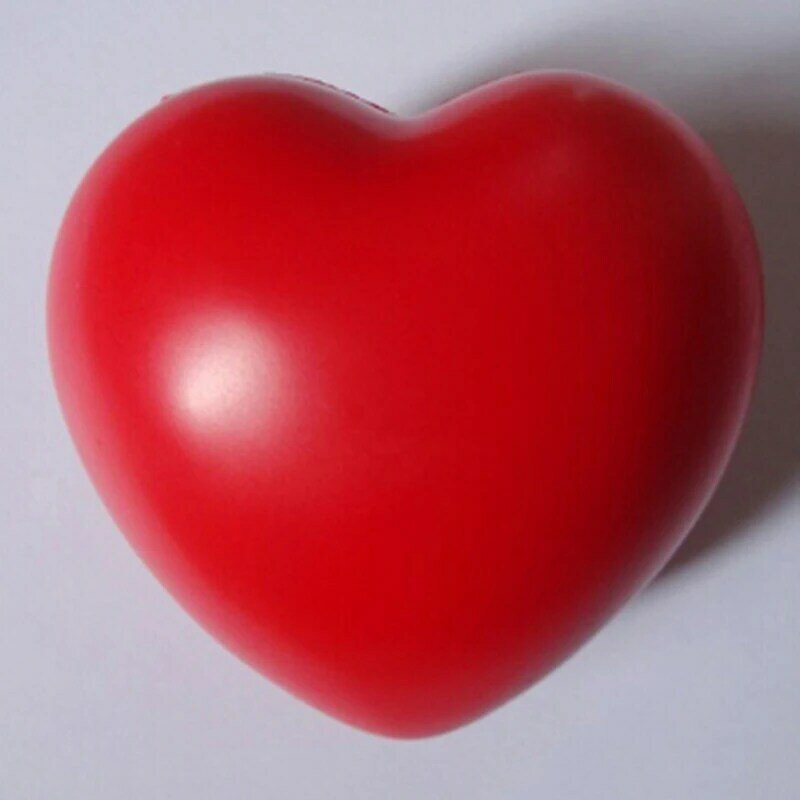 1Pc Funny Soft Foam Anti Stress Ball Toys Squeeze Heart Shaped Ball Novelty Fun Gifts Vent Gag Toy Stress Pressure Relief Relax
