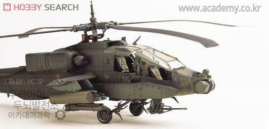 Academy 12488 1/72 AH-64A Apache Gunship Model Kit (Plastic Model)