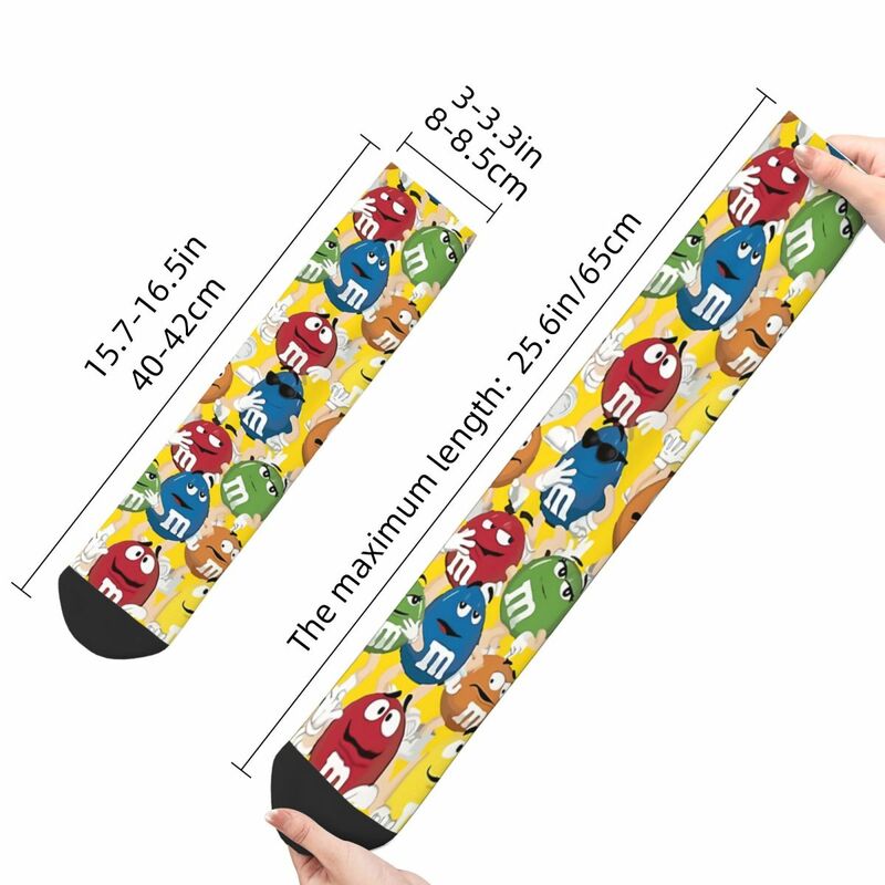 Забавные мужские носки M Chocolate коллекция конфетных персонажей винтажные Харадзюку хип-хоп Новые бесшовные командные сумасшедшие носки подарок с принтом