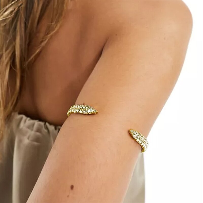 Vintage Arm Cuff Forever Love for Girlfriend Arm Bracelets Flickering Diamante