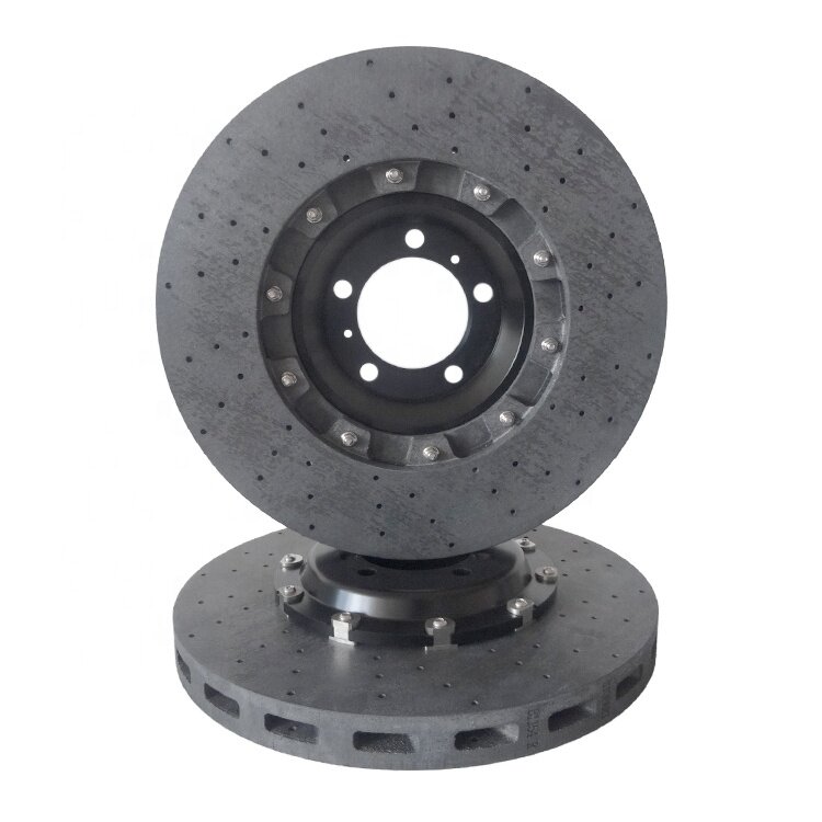 Hsingyik-Disco cerâmico do rotor do freio do carbono, 410mm, 97035140732, Porsche Panamera 97035140731