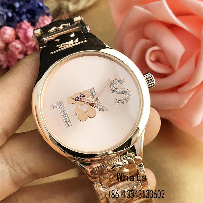 Relógio de quartzo minimalista elegante, elegante e casual, luxuoso estilo casal, marca bem-sized