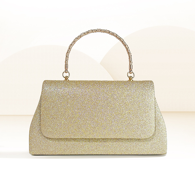 Damen Luxus glänzende Handtasche Retro Klappen tasche Mode Glitter Clutch Tasche Abend party Baguette Tasche Mode Glitter Handtasche