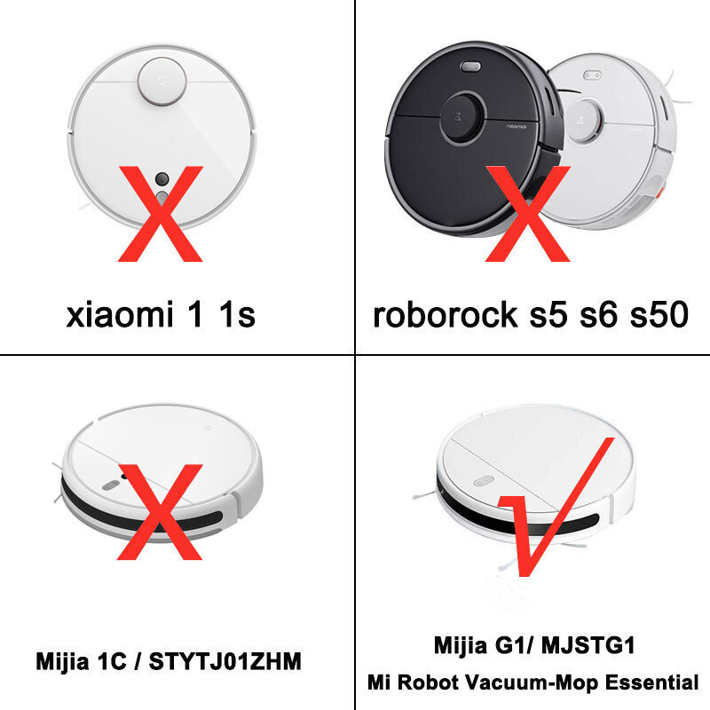 Насадка на швабру для робота-пылесоса Xiaomi G1 Mi, необходимый фильтр НЕРА, боковая щетка, основная щетка, насадка на швабру, Сменные аксессуары для очистителя Mijia