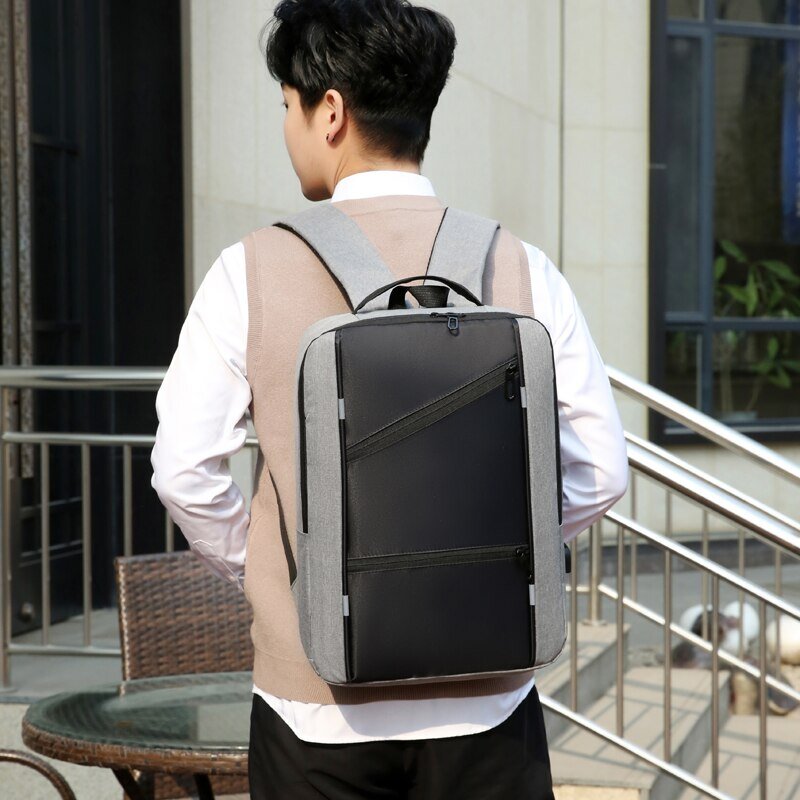 15,6-calowy wielofunkcyjny, wodoodporny plecak Unisex o dużej pojemności Business Casual Usb Charging Duffel Bag