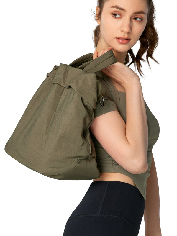 Женская вместительная портативная спортивная сумка для йоги, фитнеса, спортзала, Повседневная трендовая индивидуальная Простая Дорожная сумка через плечо для йоги