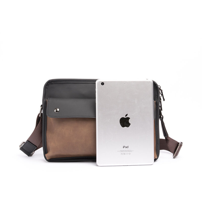 Bolso cruzado de un solo hombro con prepucio personalizado para hombre, bolsa de mensajero, mochila Retro informal, regalo del Día del Padre de moda