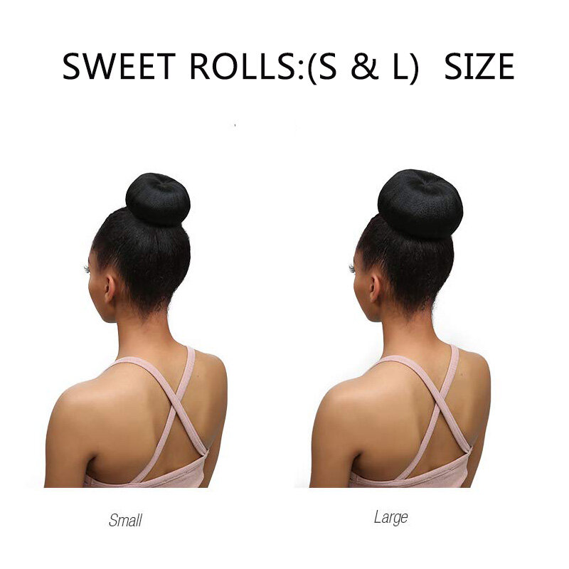 Synthetic Hair Bun Chignon Heat Resistant Fiber Ponytail Wig For Women Donut Updo Hairpiece Clip in Hair Extension