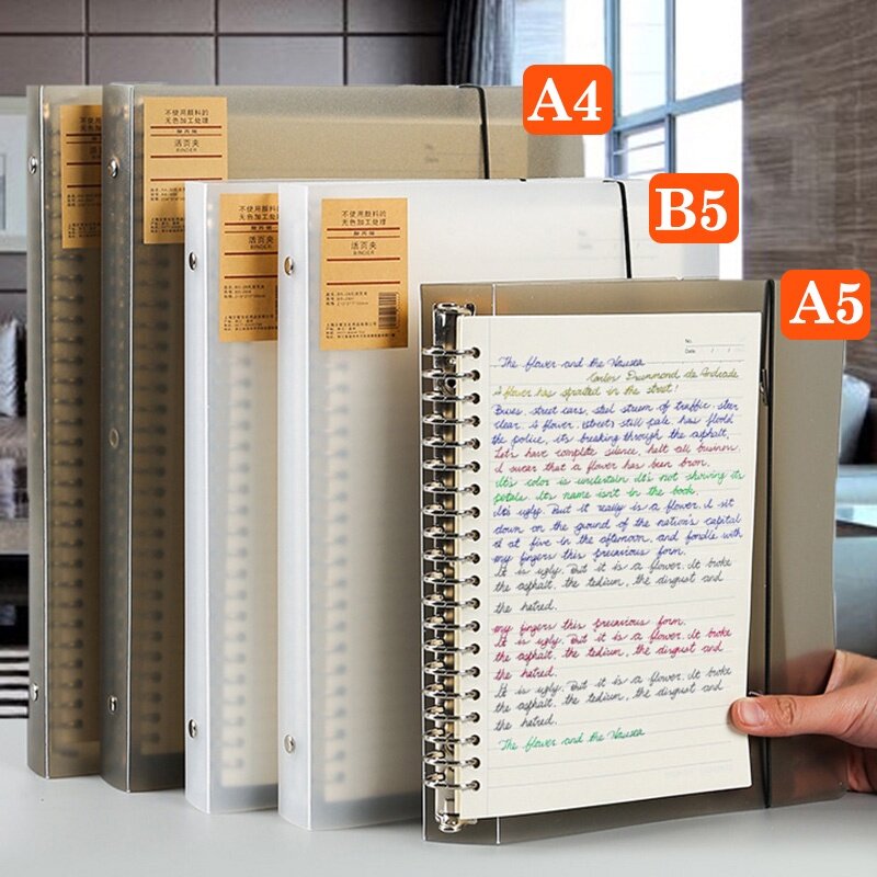 Isi ulang dapat diganti Notebook daun longgar A4 A5 B5 Binder perencana 6 gaya tersedia perlengkapan sekolah kantor aksesoris alat tulis
