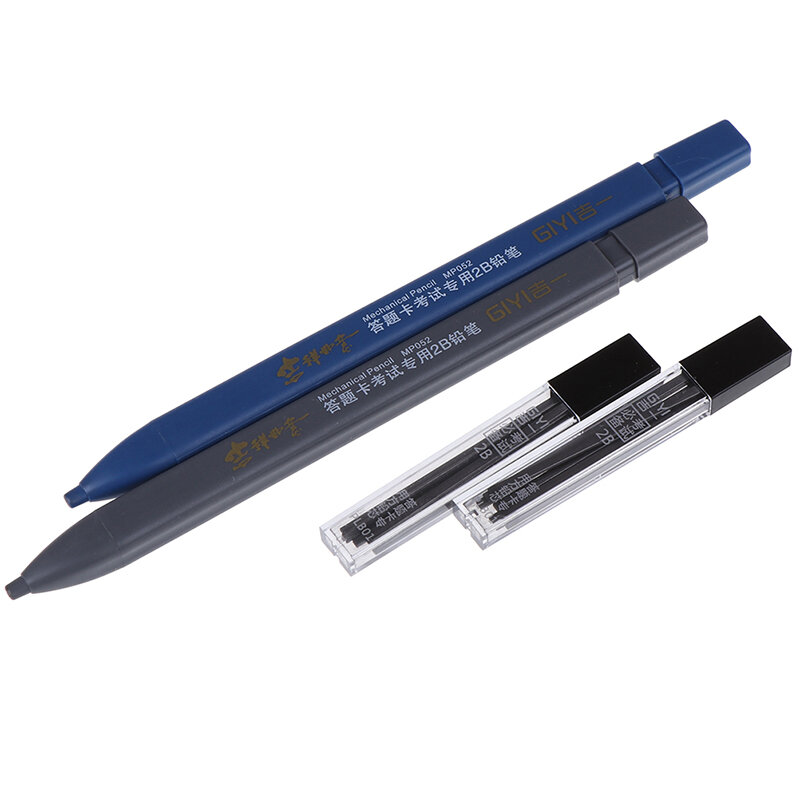 2B свинцовый держатель, механический карандаш для экзамена с 6 шт. свинцовых сменных наборов, товары для студентов