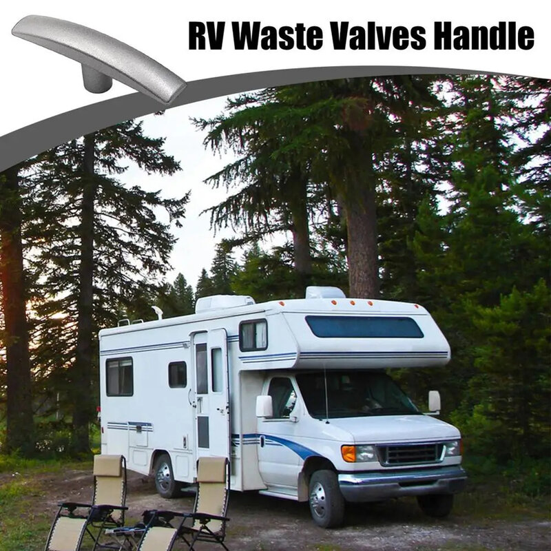 RV Waste Valves Handle Universal Motorhome RV-Waste Valve Handle Adapter Camper Metal  Silver Accessories For Vehicles