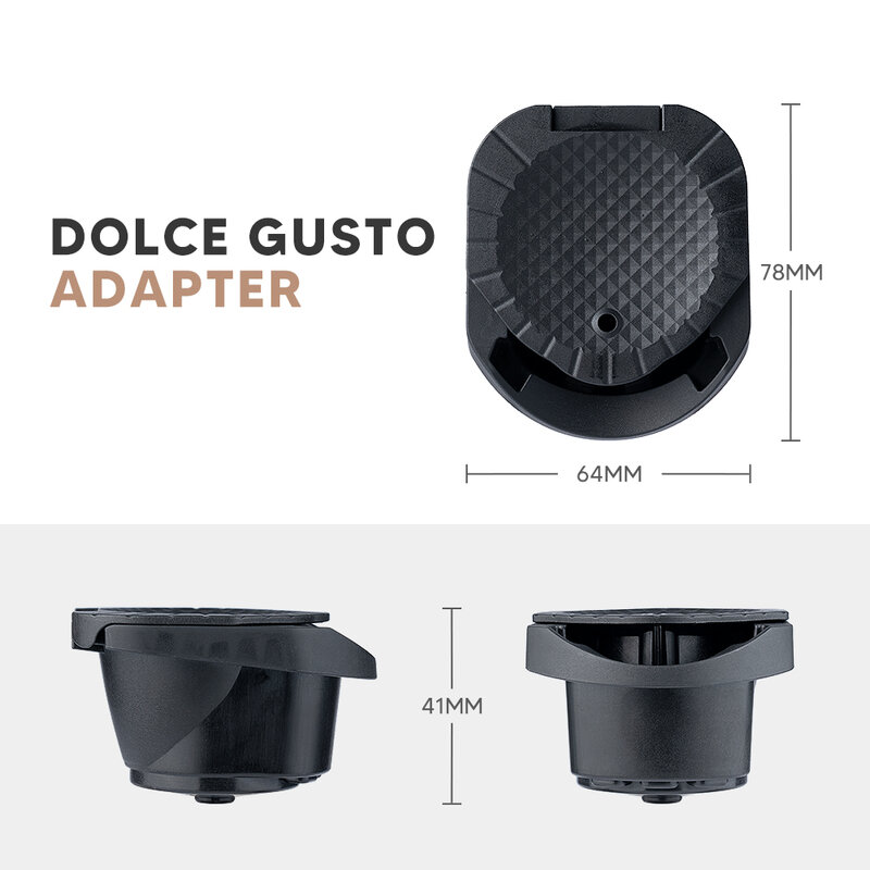 ICafilas Adapter für Dolce Gusto PICCOLO XS/Genio S Maschine Wiederverwendbare Kapsel Nachfüllbar Cafetera Expreso Kaffee