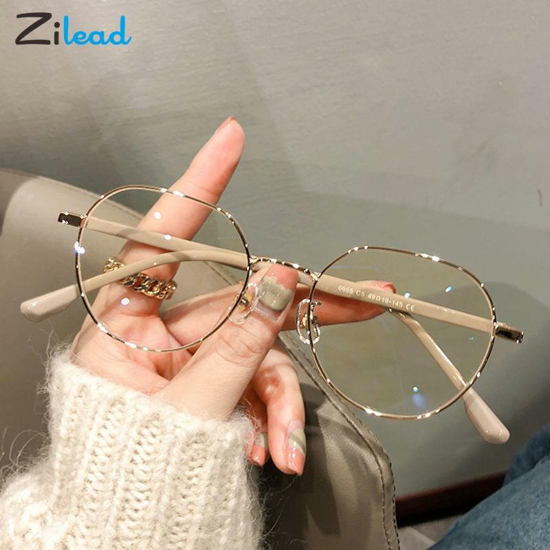 Очки Zilead при близорукости для мужчин и женщин, оптические аксессуары в металлической оправе, с защитой от сисветильник, с защитой от близорукости, 0-0,5-1-1,5...-6