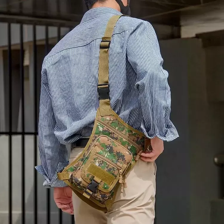 Модная нейлоновая поясная сумка на бедра, забавные многофункциональные тактические мужские мессенджеры на плечо для верховой езды