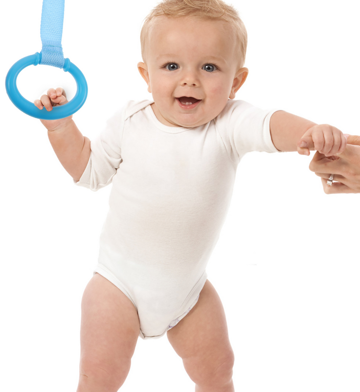 Playpen 4ชิ้นแหวนแขวนเปลทารกแรกเกิดแหวนยืนขึ้นเตียงแขวนเปลเครื่องมือช่วยในการเดิน