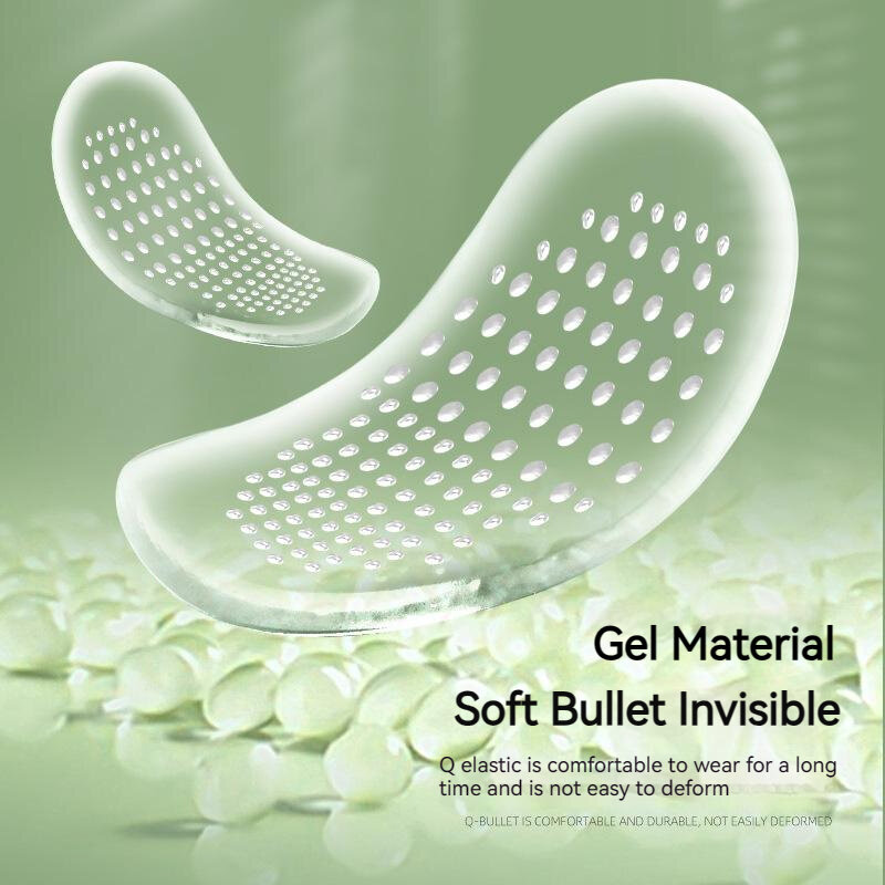 Gel Forefoot Pad for Feet Transparent Half Insoles Women Shoes Anti-slip Massage Sole Cushion Silicon Sandal Relief Pain Inserts